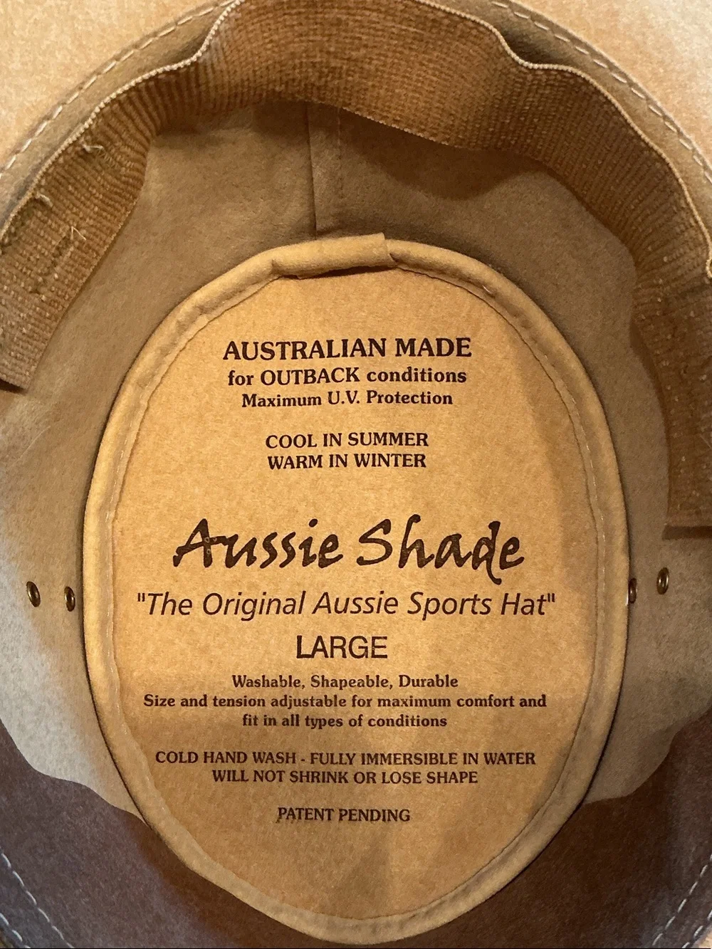 Aussie Shade adjustable tan